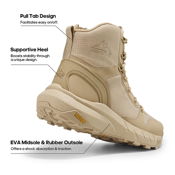 [Metrostrike] Men's Lightweight Military Tactical Boots - SAND - 7